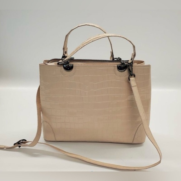 Divina Firenze Croc Embossed Crossbody/Hand Bag - Picture 1 of 7